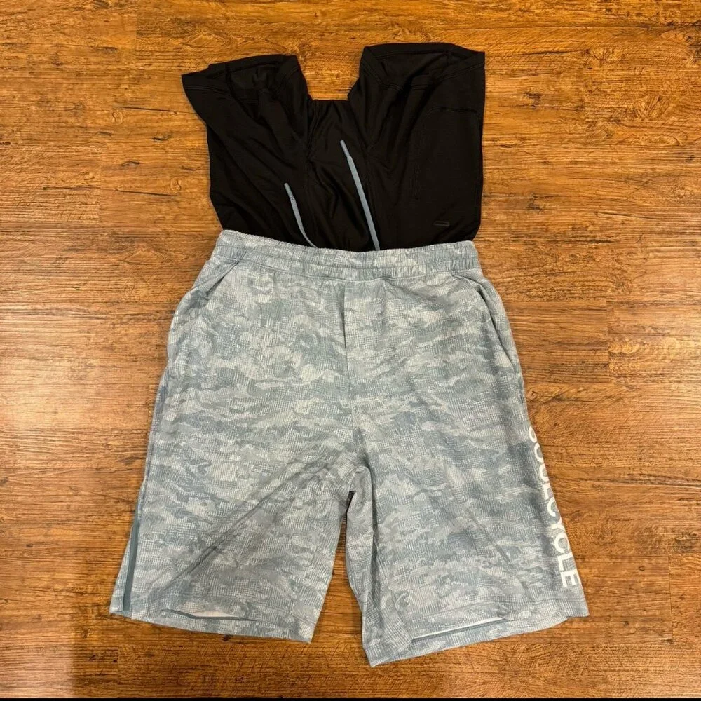 Lululemon SoulCycle‎ Pace Breaker Green Camo Lined Performance Shorts 9